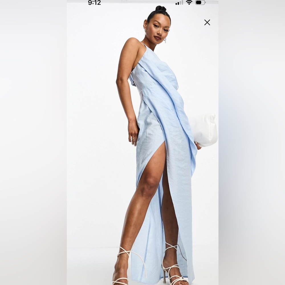 Elegant Blue Women's Dress
